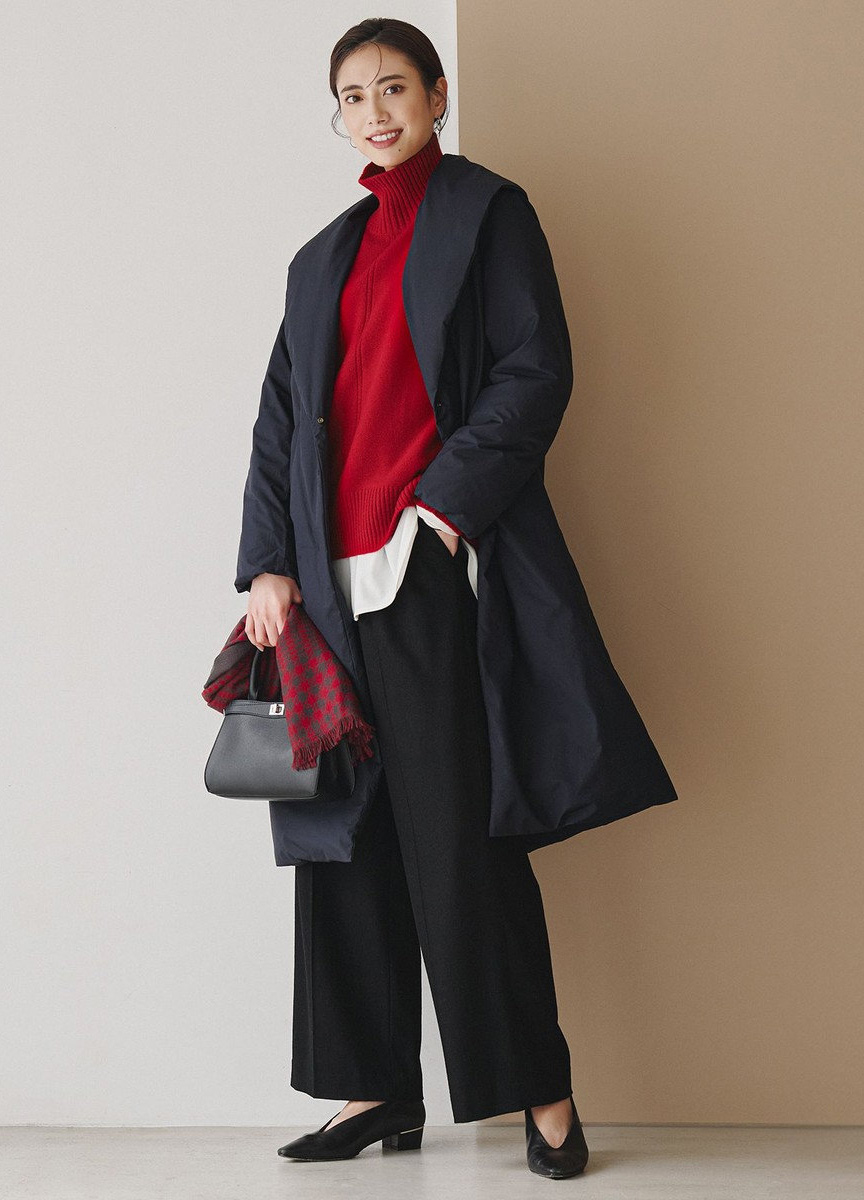 混毛質感鬆緊寬褲